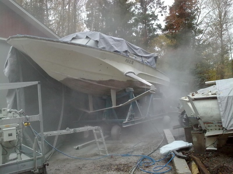 Soda blasting of Nevka